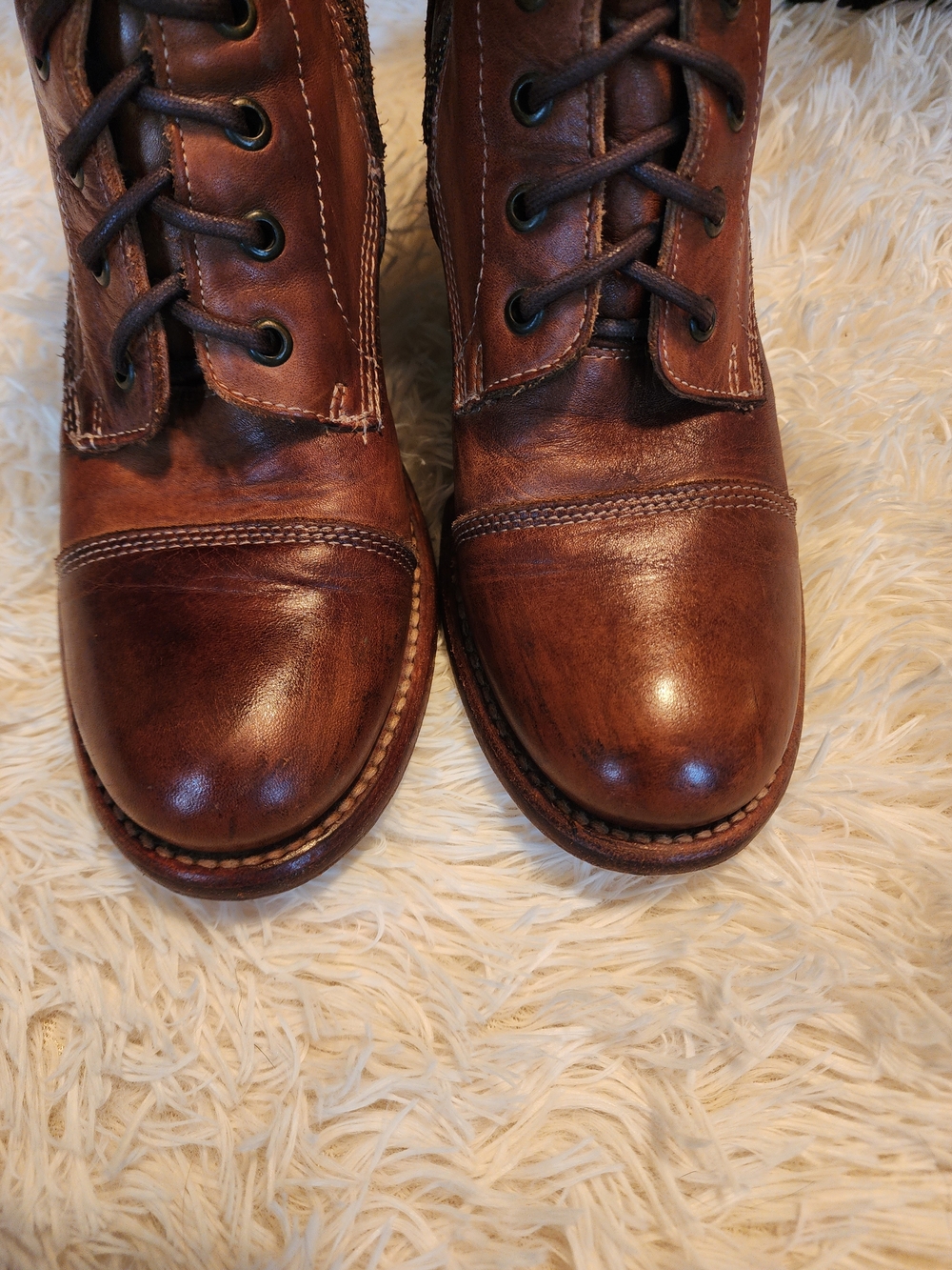 Bed Stu Judgement Leather Lace-Up Ankle Boots - Picture 6 of 7